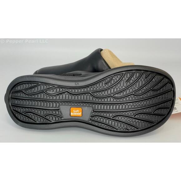 Women's Size 5 Black Comfort Clog Mule Slip Water Resistant Soft Science Juniors - Picture 11 of 11